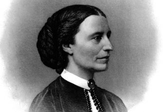 Clara Barton engraving portrait